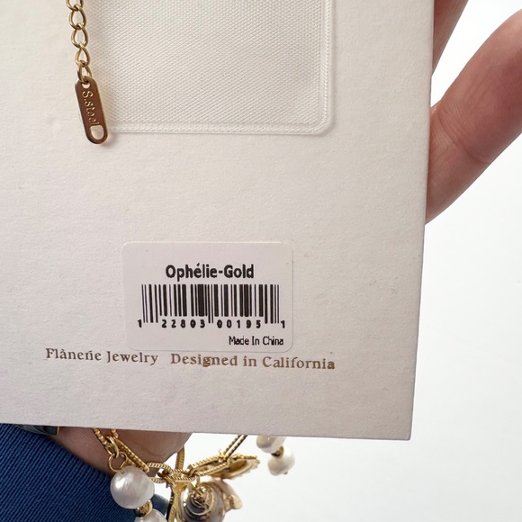 Flanerie Ophelia gold plated charm necklace - Picture 6 of 6